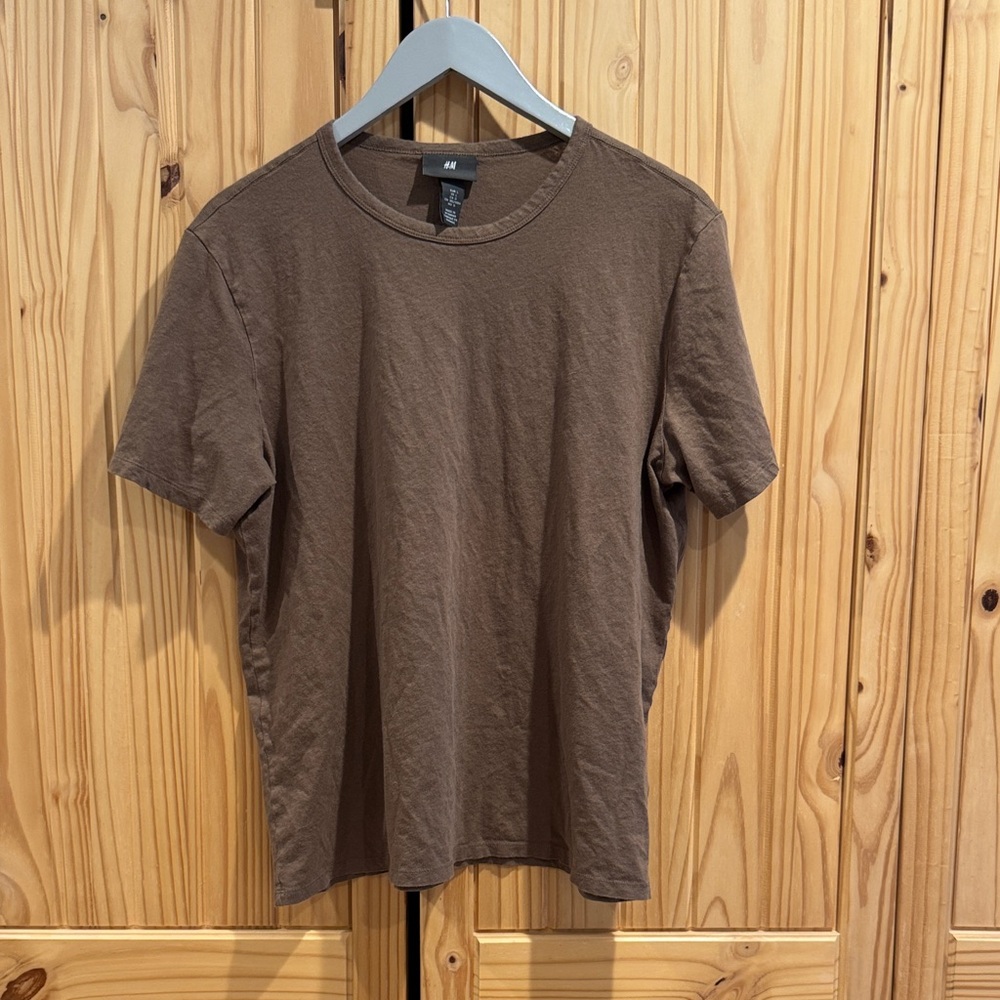 H&M Chocolate Brown Short Sleeve Tee